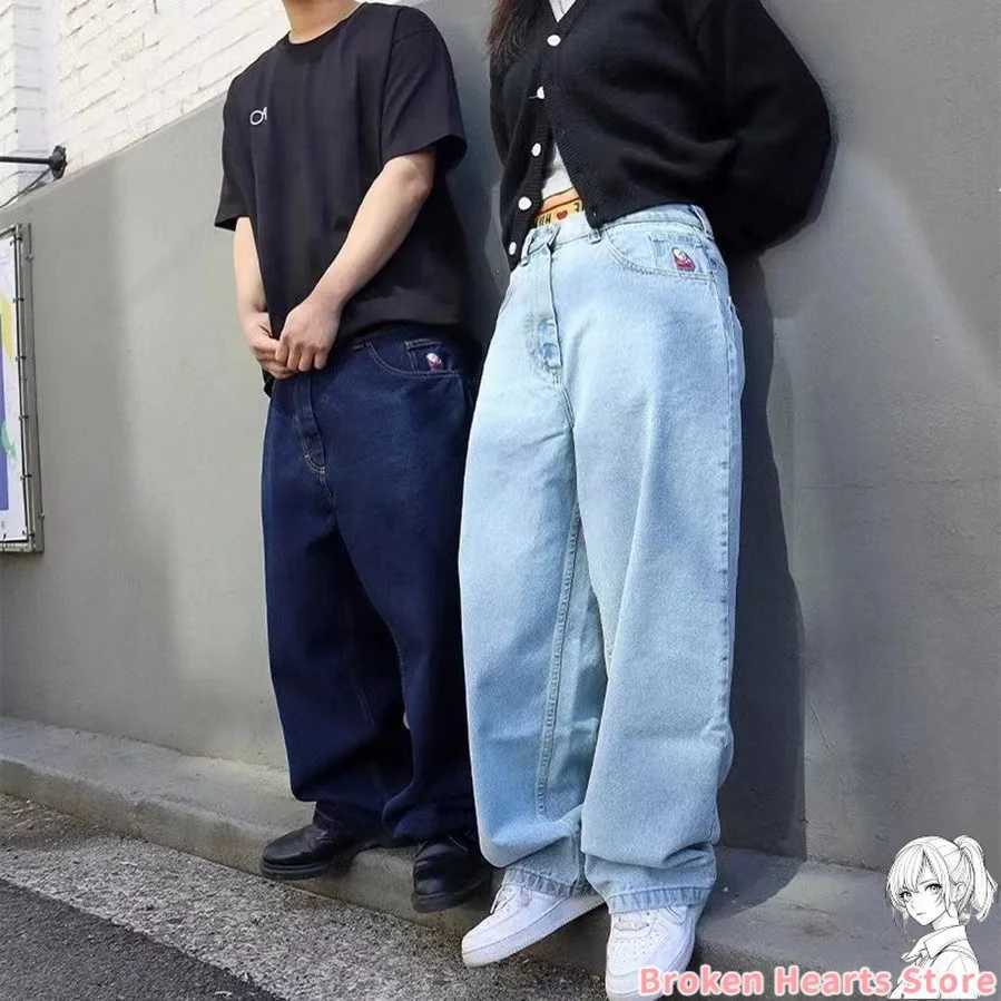 Y2K Big boy Baggy Jeans Embroidery Denim Short for Men Streetwear Leisure Short Mujer Hot Traf Men shorts jean Skate jeans menXJ250117