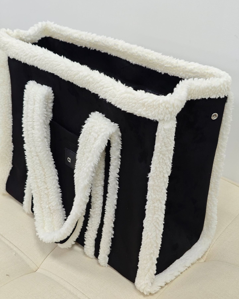 2025--Classic Plush Underarm Tote Bag with High Sense and Versatile Large-capacity Manual Bill of Lading Shoulder Bag 219