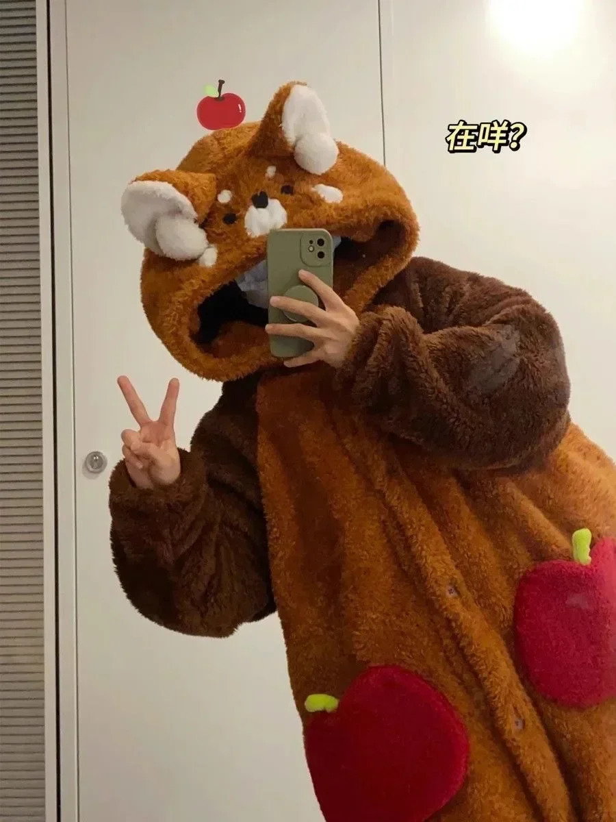 Adult raccoon costumes cartoon pajamas Halloween roleplaying animal 250110