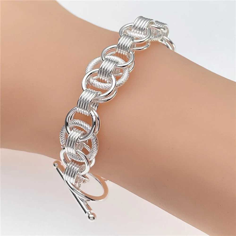Andara Wholesale 925 Silver Bracelet Elegant Chain High Quality Jewelry For Men Women Christmas GiftsXJ250117