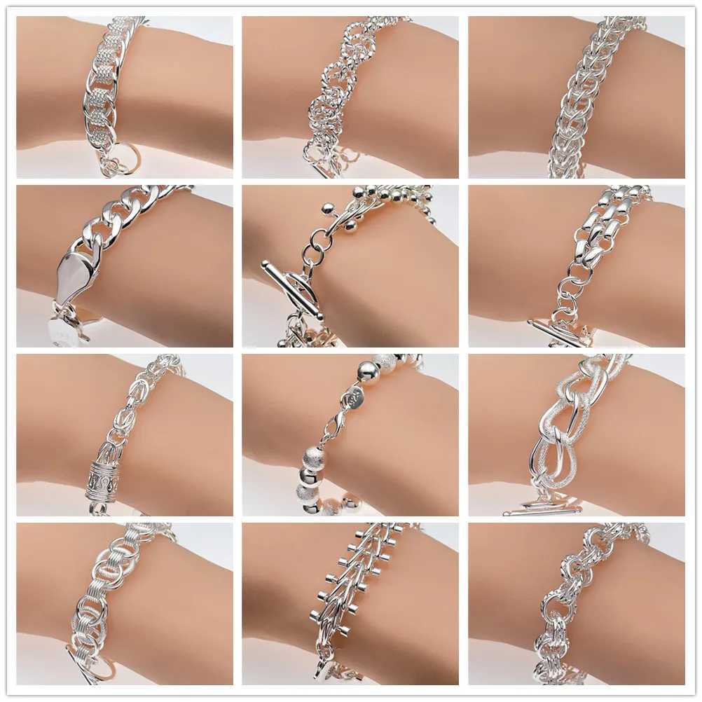 Andara Wholesale 925 Silver Bracelet Elegant Chain High Quality Jewelry For Men Women Christmas GiftsXJ250117