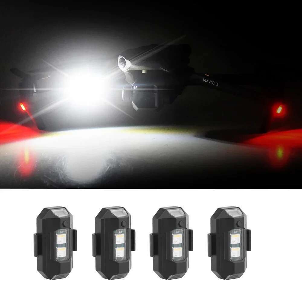 Light LED de vol de nuit de drone 7 couleurs stroboscope pour DJI Mavic 3 / Mavic Pro / Mini 3 Pro / Air 2S / Mini 2 / Avata Quadcopters Accessoi