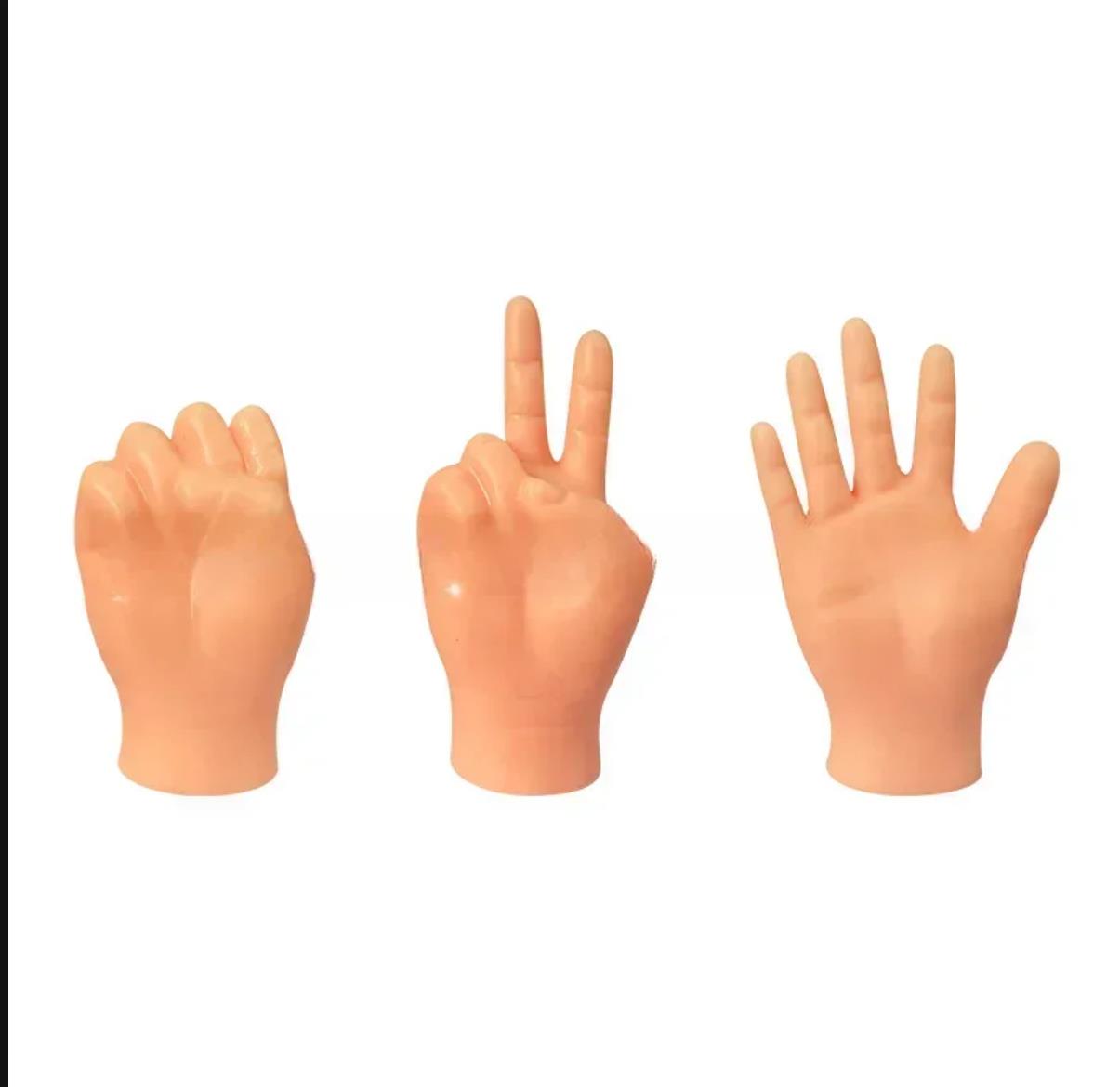 Cat Novelty Toys Teasing Cat TPR Soft Finger Gloves Funny Mini Hands Creative Finger Toys Fake Hand Cat Interactive Toys