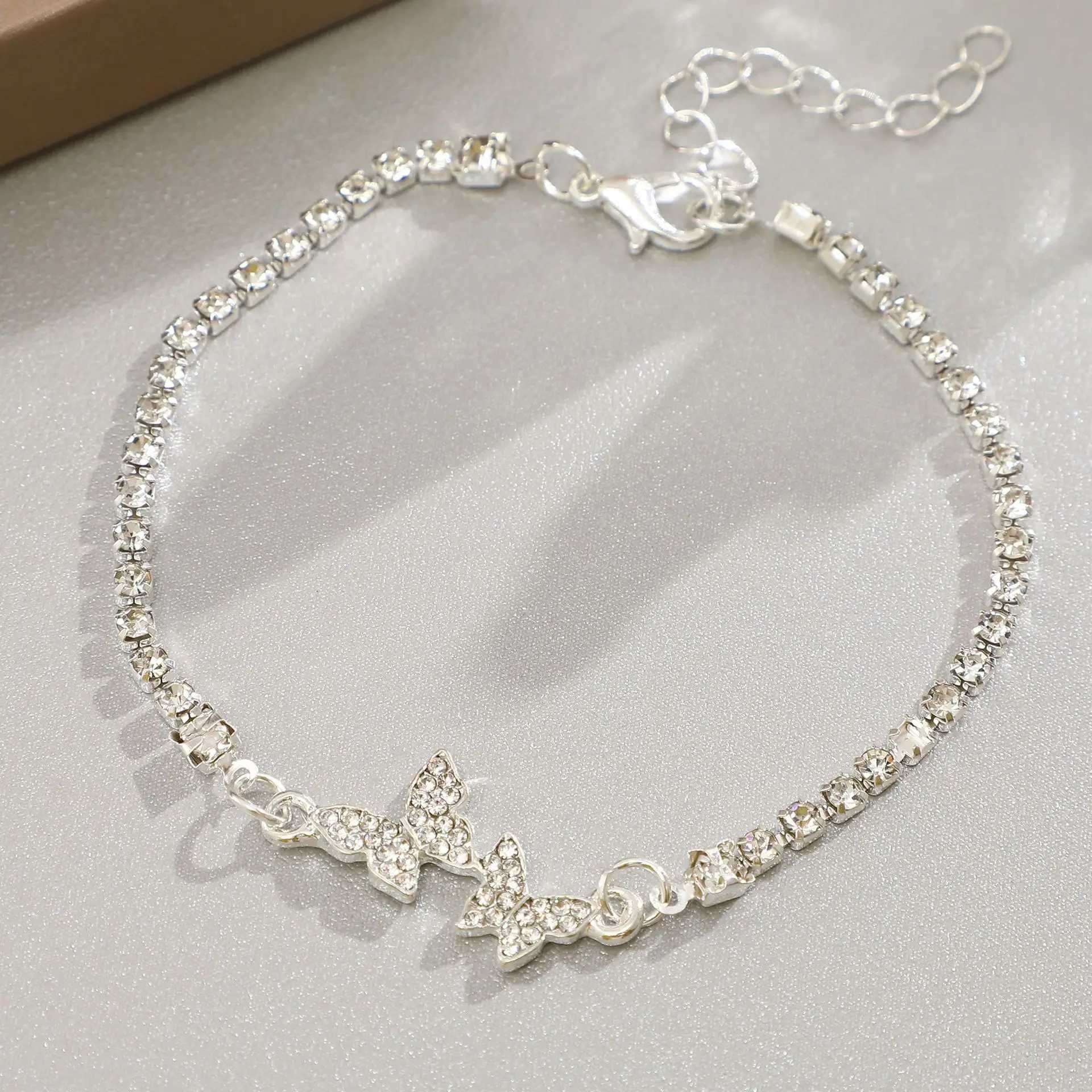 925 Sterling Silver Bracelet Vintage Luxury Shiny Chain Bracelet for Women Minimalist Adjustable Charm Bracelet Jewelry GiftsXJ250117