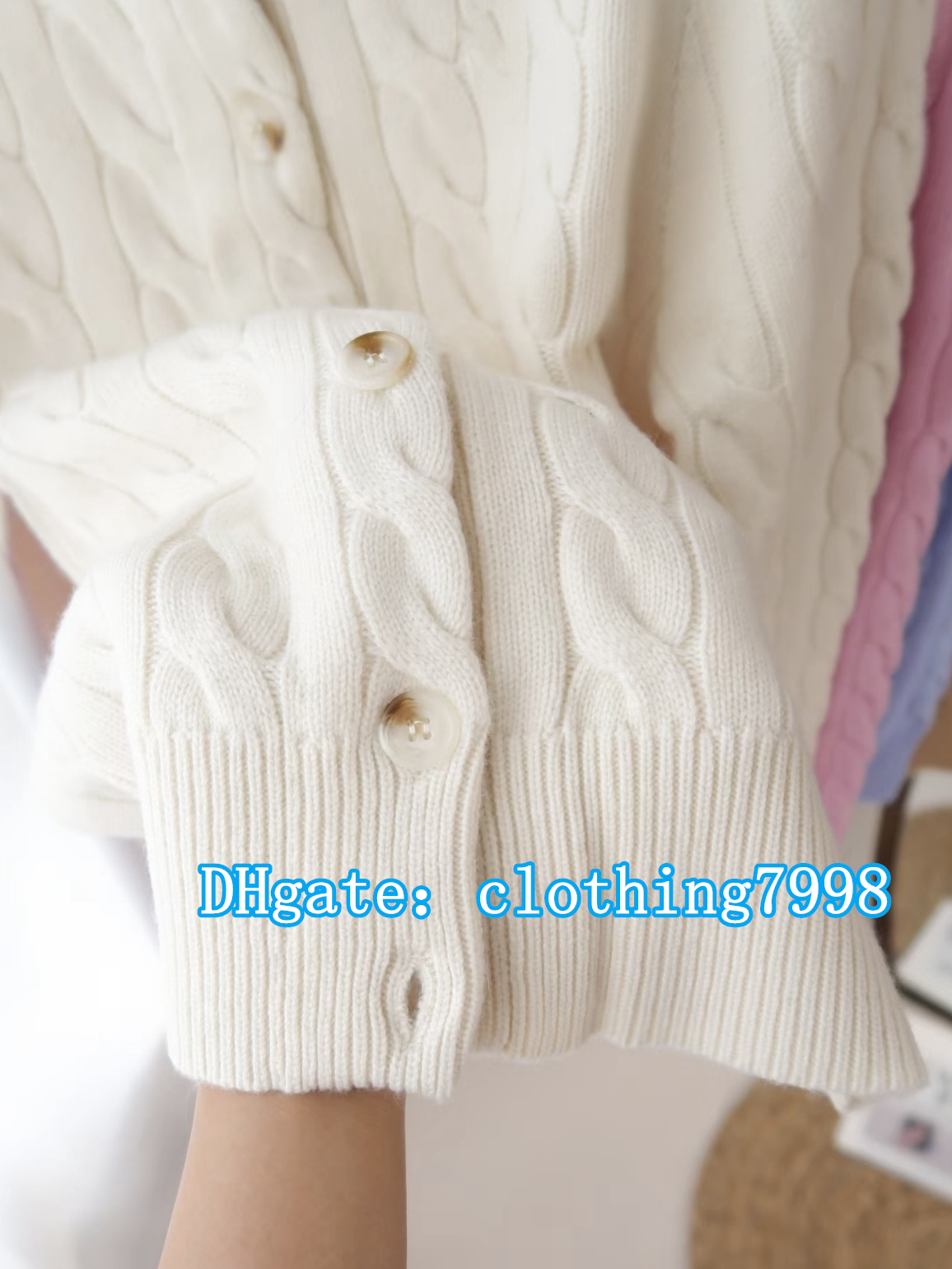 women cardigan cashmere blend woolen fabric autumn winter classic light wholesale price polo designer sweater
