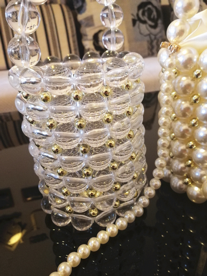 Chic Small Bejeweled Evening Tote - Fresh Summer Design