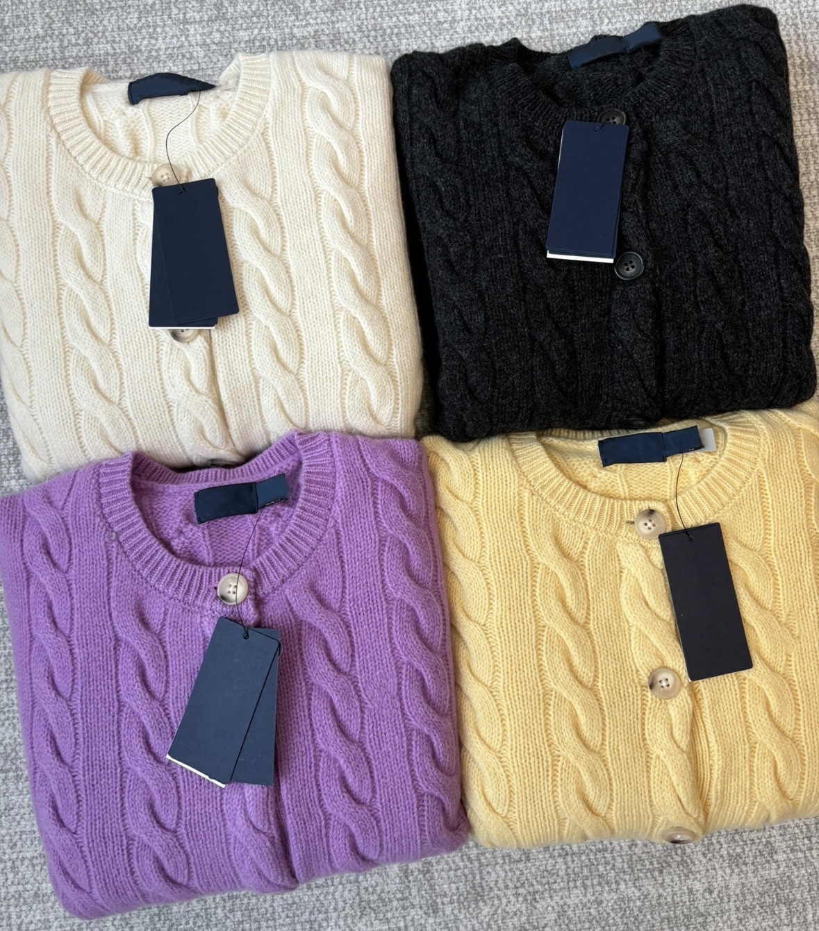 women cardigan cashmere blend woolen fabric autumn winter classic light wholesale price polo designer sweater