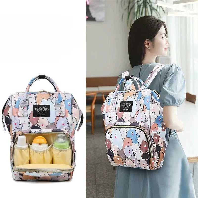 Fashion Nappy Backpack Bag Mummy Large Capaci Bag Mom Baby Multi-Function Waterproof Outdoor Travel Diaper Bags for Baby CareXJ250117
