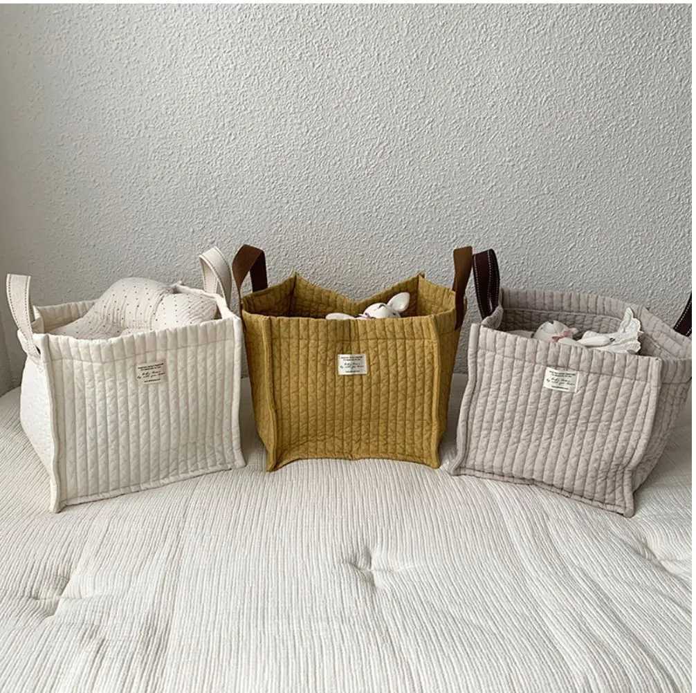 Multi Functionation Large Capaci Solid Toddler Babys Toy Storage Bags Cotton Mommy Newborn Baby Diaper BagsXJ250117