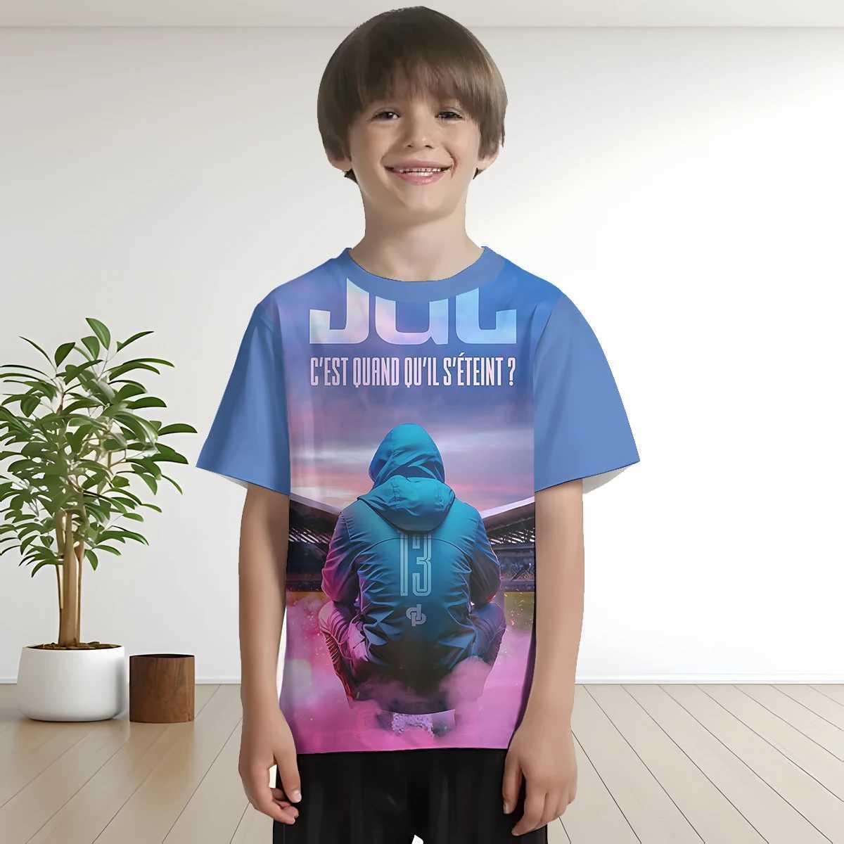 Rapper JuL Cest Pas Des Lol 3D Print Baby Clothing 5 to 14 Years Male Outdoor Clothes for Children Boy Girl Child T-Shirt Top M250116