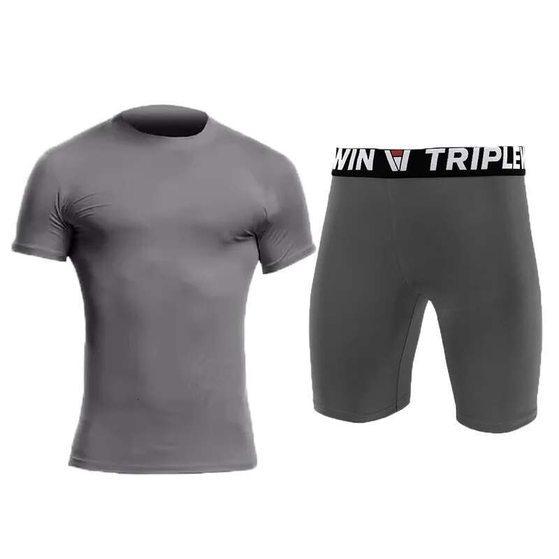 Ddmyoutdoor China Domestic Men Women Tracksuits GYM Fiess Short Base Tee Shorts Tight Sport Running Set Hiking Soccer Basketball Football Jersey Suit