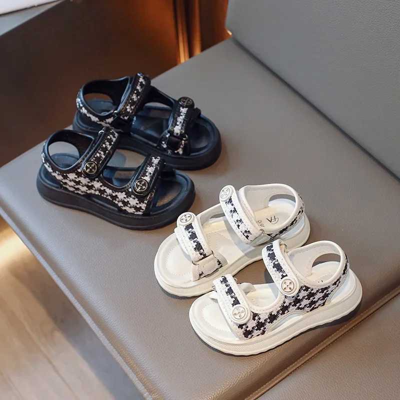 Sandals 2023 Summer New Lightweight Korean Style Large Childrens Sandals Polyamide Sole Online Womens Childrens Beach ShoesY2501167M78