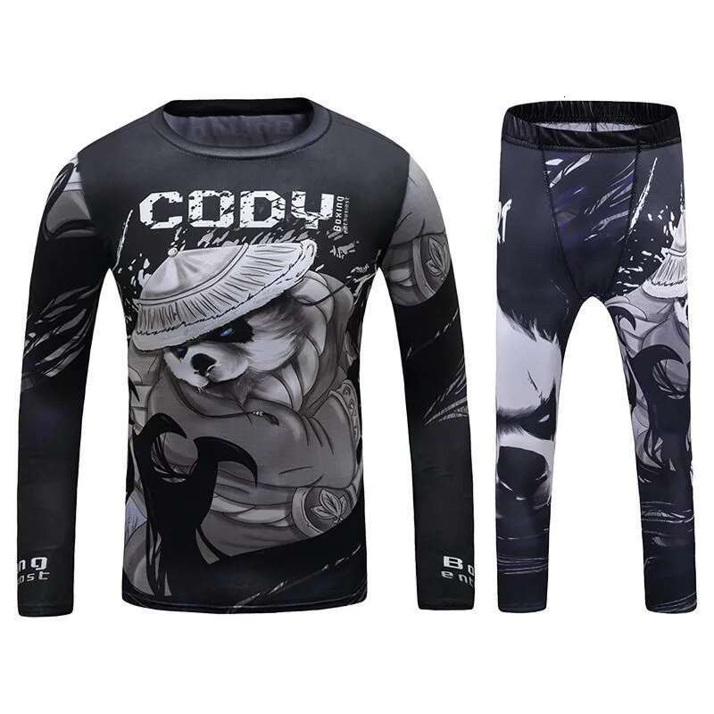 Ddmytiger China Domestic Kid S Gym MMA Bo Jerseys Baby Boys Compression Sport Set Suit Rashguard Kickbo Tight Trousers Children BJJ Sportsuit Ddmytige