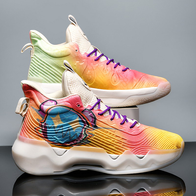 Men Women Sports Shoes Couple Basketball Popular Comfort Thick Sole Wearable Multi Colors Free shipping