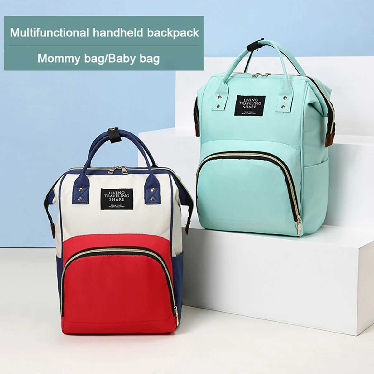 1 portable multi-functional mommy bag diaper bag backpack fashion mommy bagXJ250117