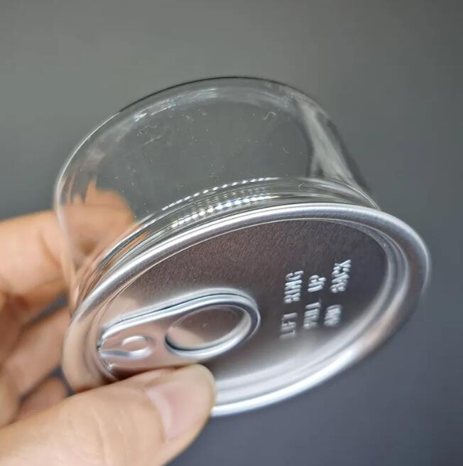 Custom Labels OEM Stickers Clear Press Jars Tin Cans Packaging OEM Labels 30G 50G 100G Transparent Food Container