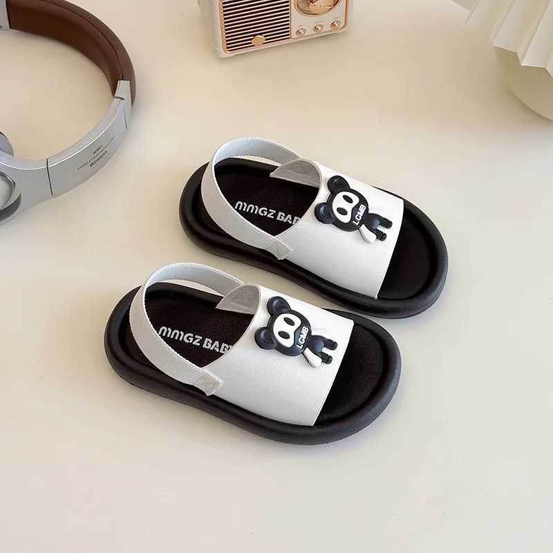Sandals 2025 Summer New Children Fashion Sandals for Girls Boys Korean Style Soft Bottom Anti-slippery Versatile Chic Cool Beach ShoesY250116I859
