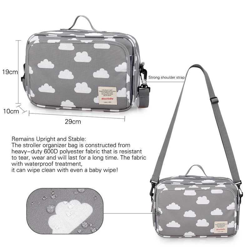 Baby stroller travel portable multifunctional nursing diaper bag polyester waterproof storage bag for mother and childXJ250117