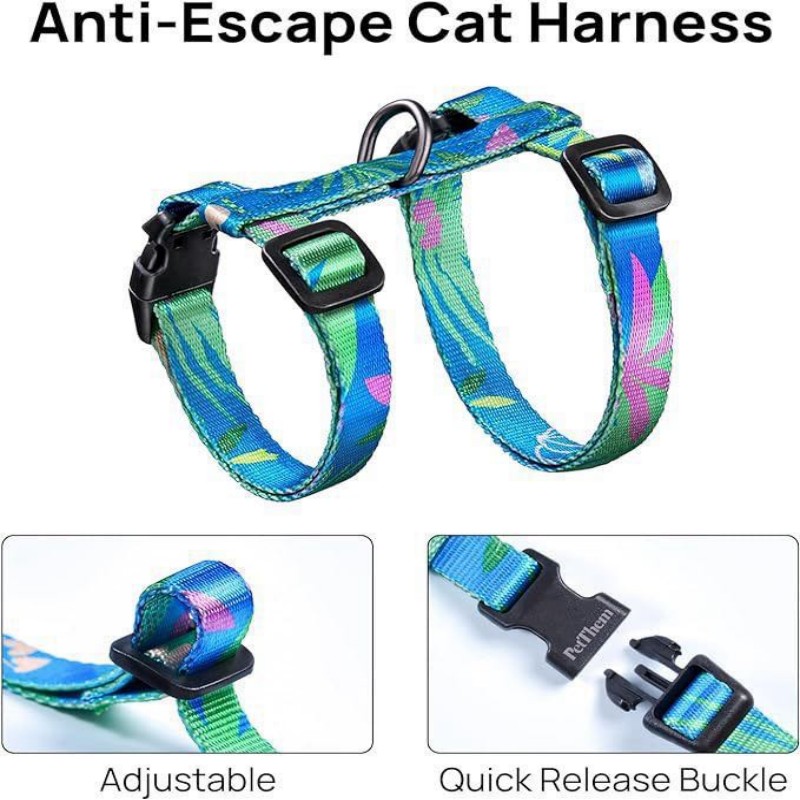 Adjustable soft vest shoulder strap for cats to protect them from slipping away. Colorful and perfect chest strap as a pet product