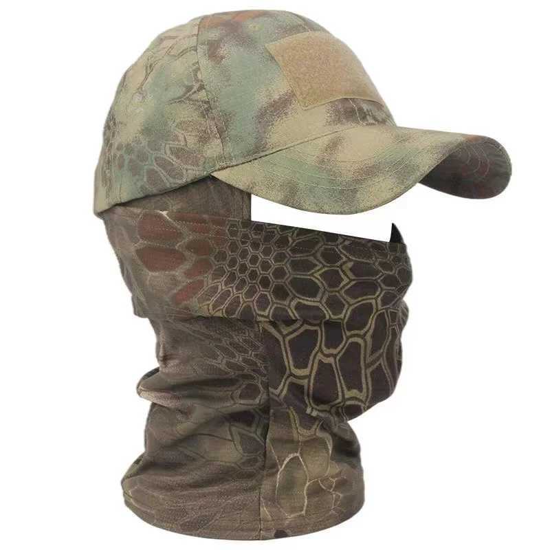 2024 Outdoor Tactical Baseball s for Men Women Summer Sun-proof Snap Sun Hats Casual Camouflage clava Half Ski MaskXJ250116