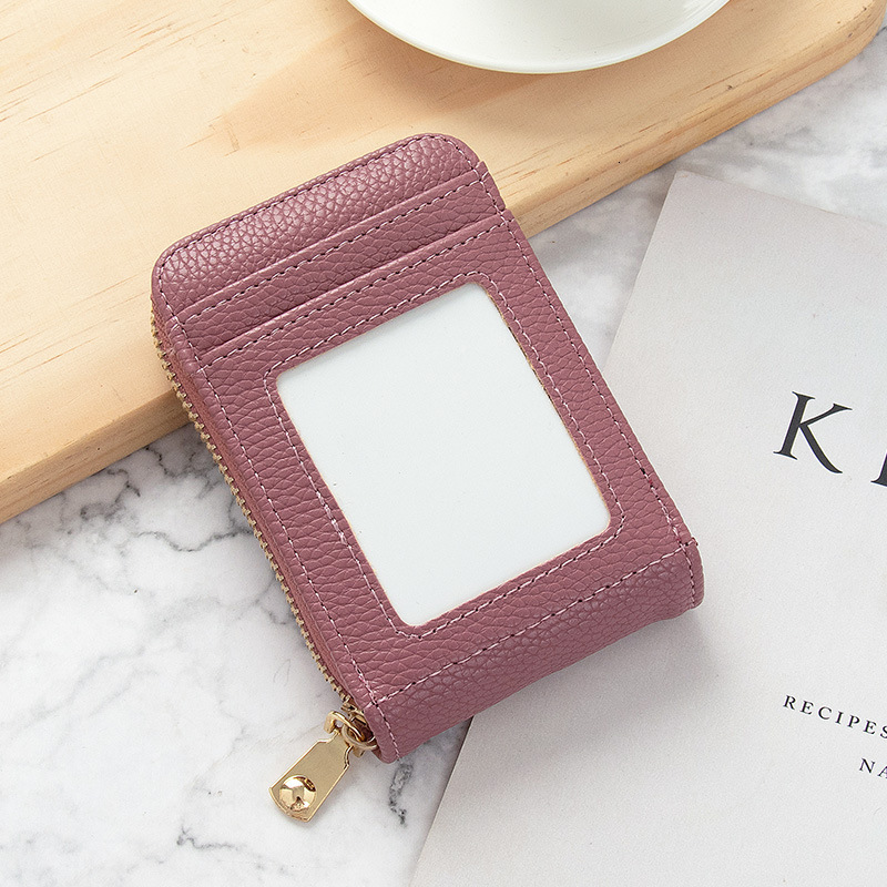 Women's Korean Edition New Anti demagnetization Solid Color Driver's License Mini Simple and Multi functional Small Ka Bao Card Cover Women 