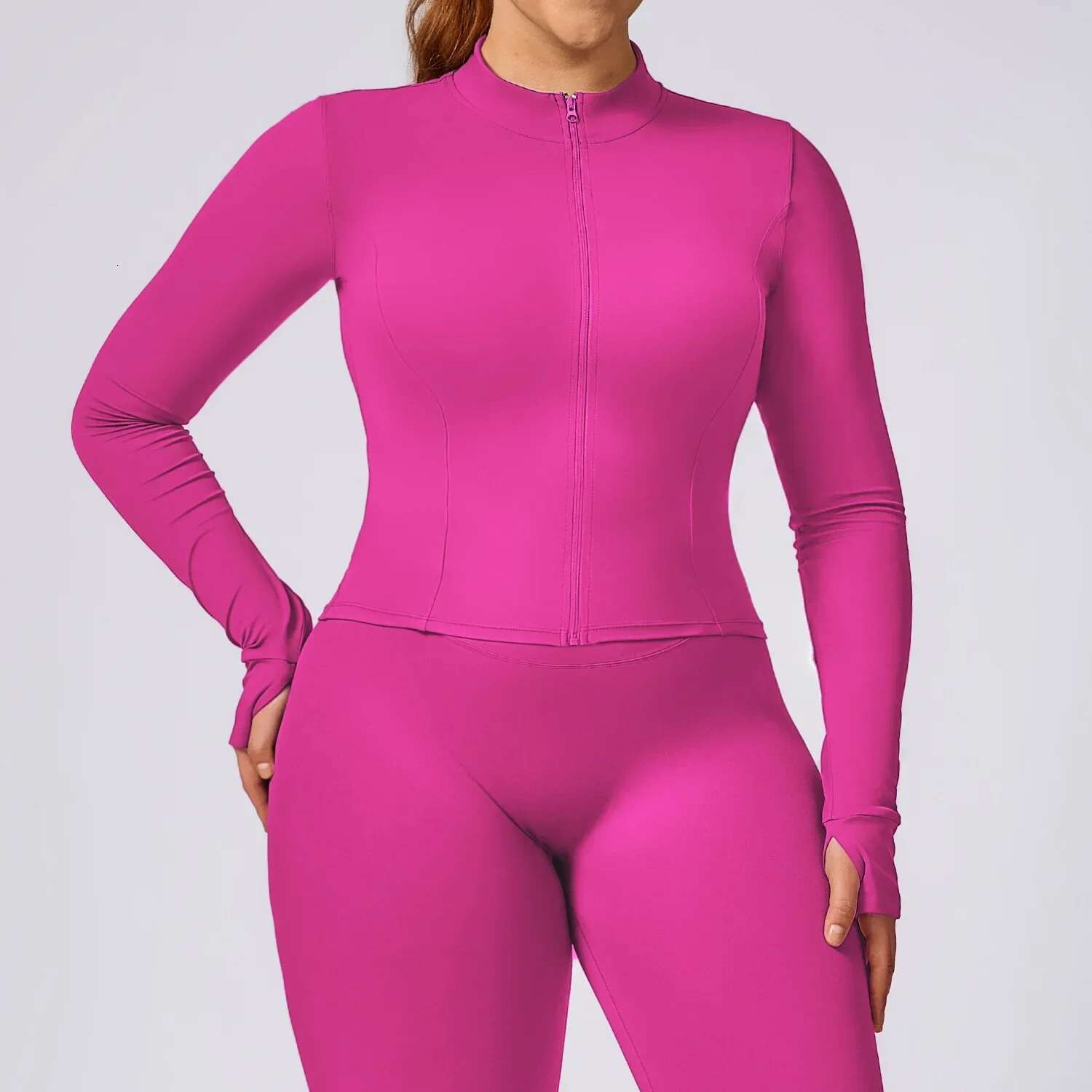 Ddmyoutdoor China Domestic Plus Size Yoga Jacket Quick Dry Breathable Slim Pilates Outer Wear Training Fiess Top Windproof Running Clothes Women