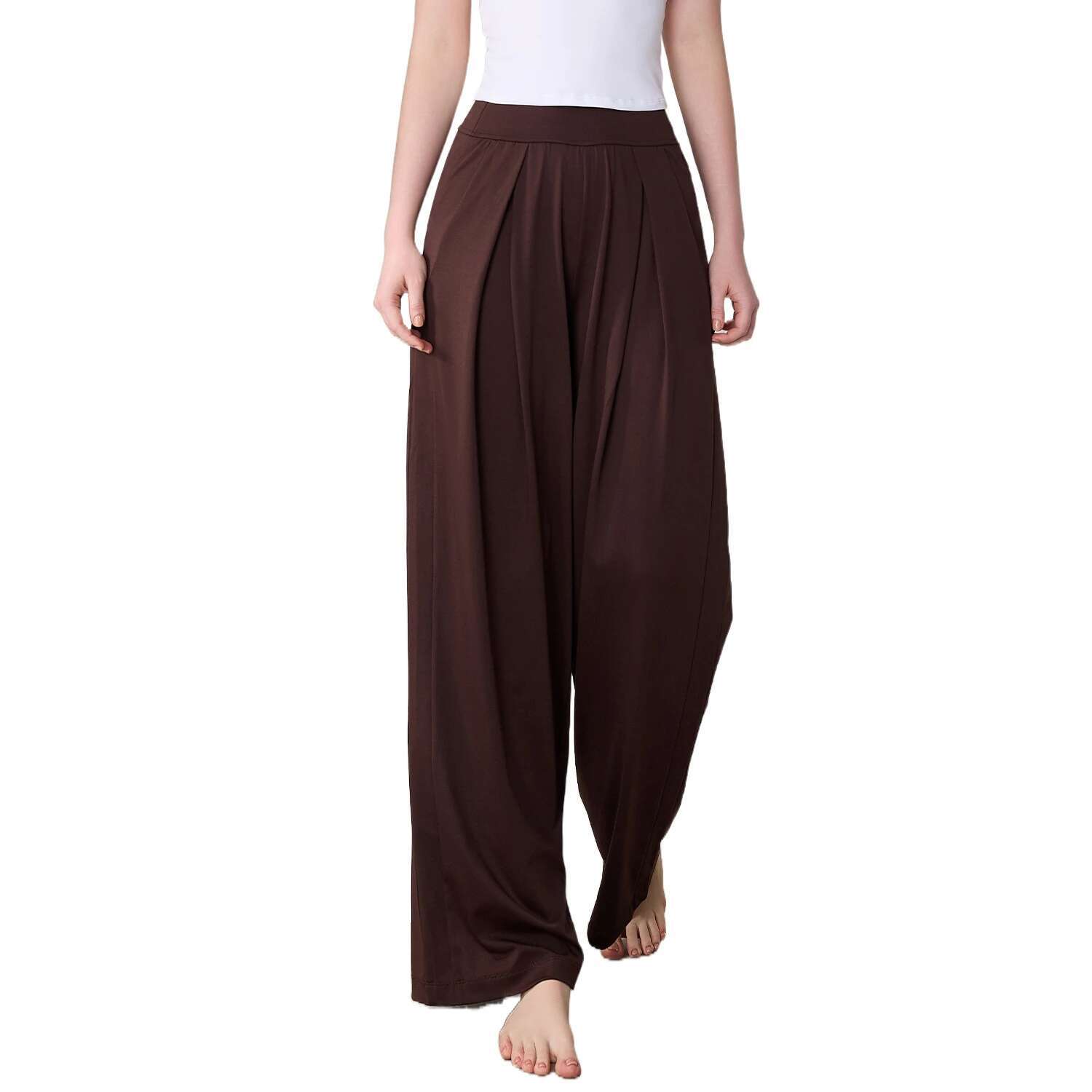 Ddmyoutdoor China Domestic Mermaid Curve Loose Wide Leg Straight Women S Slim Look High Waist Outdoor Breathable Sports Yoga Pants