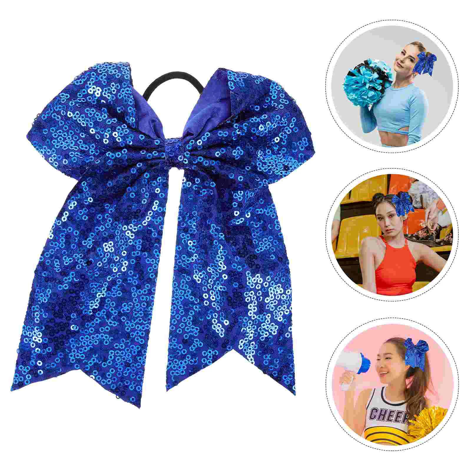 10 Pcs Hair Bands Bow Tie Accessories Bows for Cheerleaders Cloth Scrunchies Child 250117
