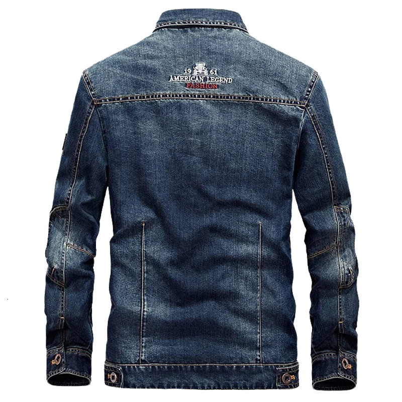 Mens Spring Fashion Denim Jacket Jeans Jacket Top Quality Male Winter Bomber Outwear Coats Plus Size 4XL 250116