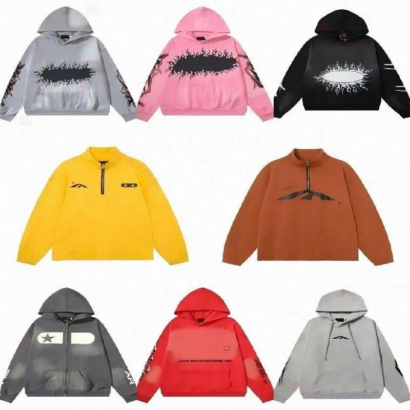 25ss designer hoodie Mens hoodie brand clothes Hip hop graffiti pattern high quality vintage printed washed hoodie for men and women sports casua