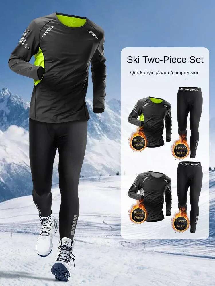 Men's Skiing Quick-Dry Warmth Sports Outdoor Climbing Track Suit/Set For Running Fiess Gym Fishing Golf Jogging Cycg Hiking