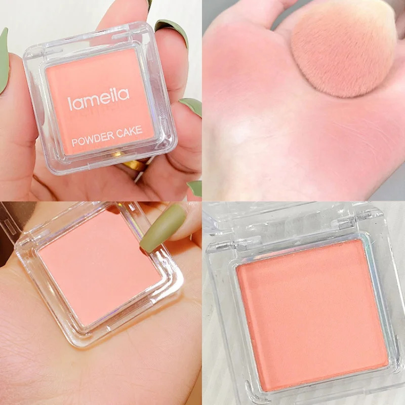 Face Blusher Matte Natural Cheek Tint Brighten Face Waterproof Face Contouring Cosmetics Blush Powder Soft Female Makeup 1pcs 250110