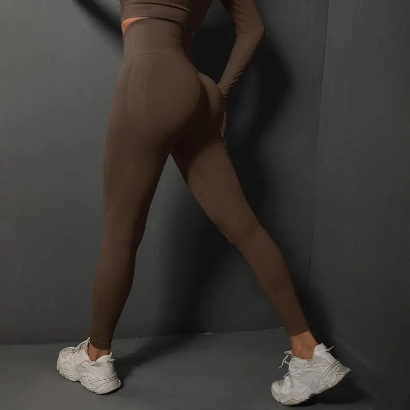 Seamless Leggings Sport Women Fitness Push Up Yoga Pants High Waist Hip-lifting Workout Running Scrunch Sportswear Gym Tights 250113