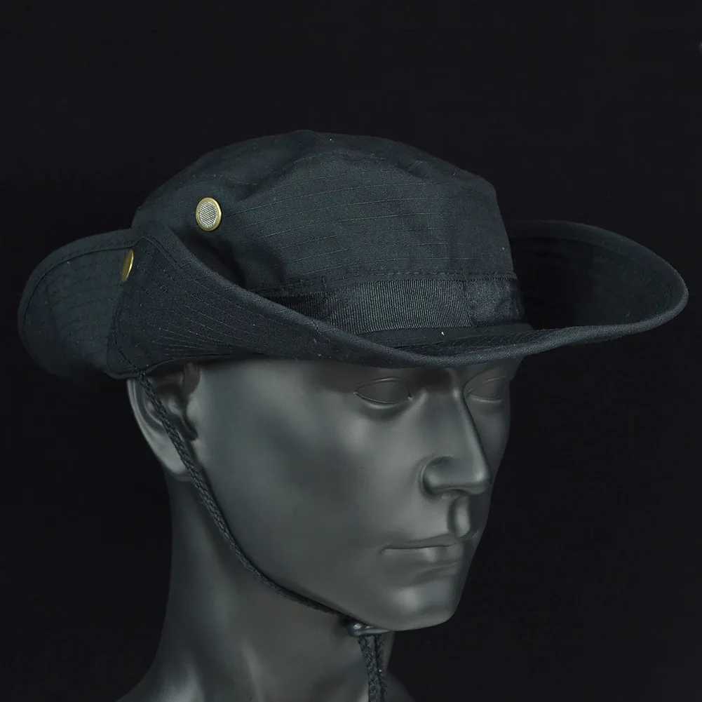 Mege Tactical Camouflage Bonnie Hat US Outdoor Hiking Panama Summer Sun Bucket GearXJ250116