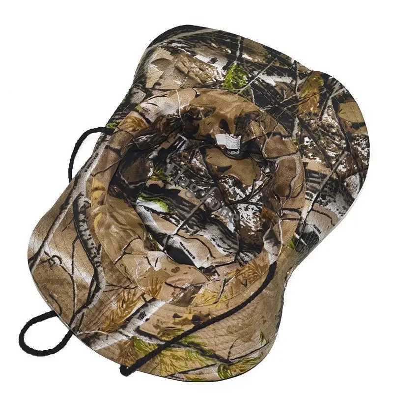 Camouflage Outdoor Bucket Hats Mens Tactical Gear Airsoft Snap s Adjustab Sport Hunting Hiking Fishing Bonnie HatXJ250116