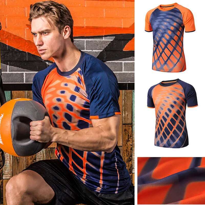 Ddmyoutdoor China Domestic Male Brand Soccer Jerseys Football T Summer Quick Dry Sport Running Shirts Elastic Gym Fiess Shirt Top Man Clothes XL