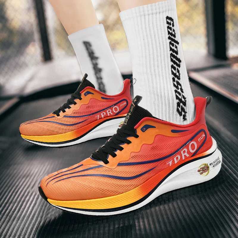 Carbon Plate Marathon Mens Sports Running Shoes Casual Breathable Lightweight Wens Cfortable Athletic Nonskid hot Gym Sneakers Z250301