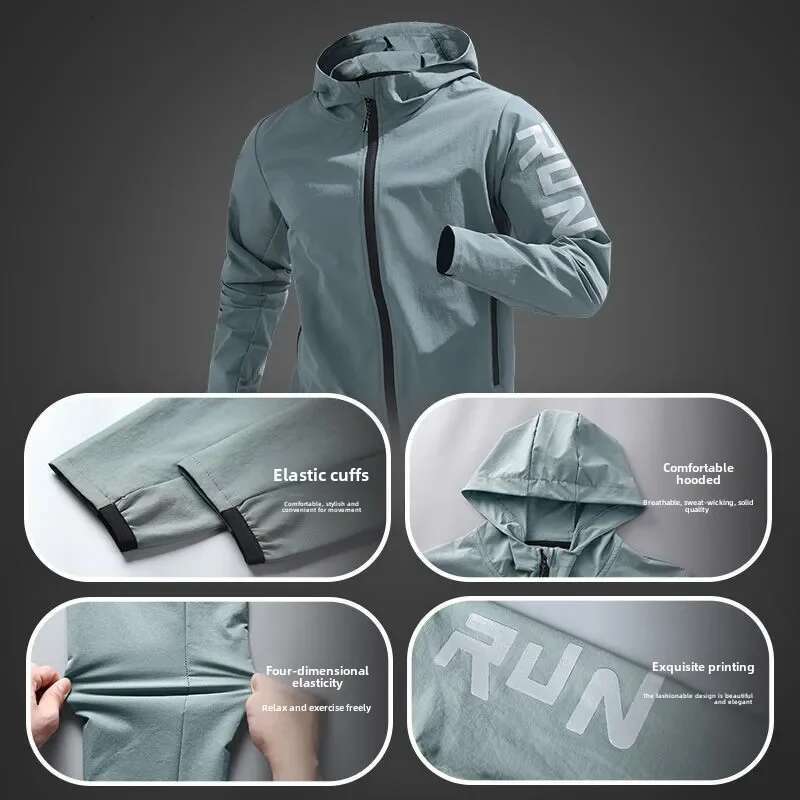 Ddmyoutdoor China Domestic Running Windbreaker Windproof Water Resistant Training Suitable Autumn Spring Sports Quick Dry Cycg Men S Jacket