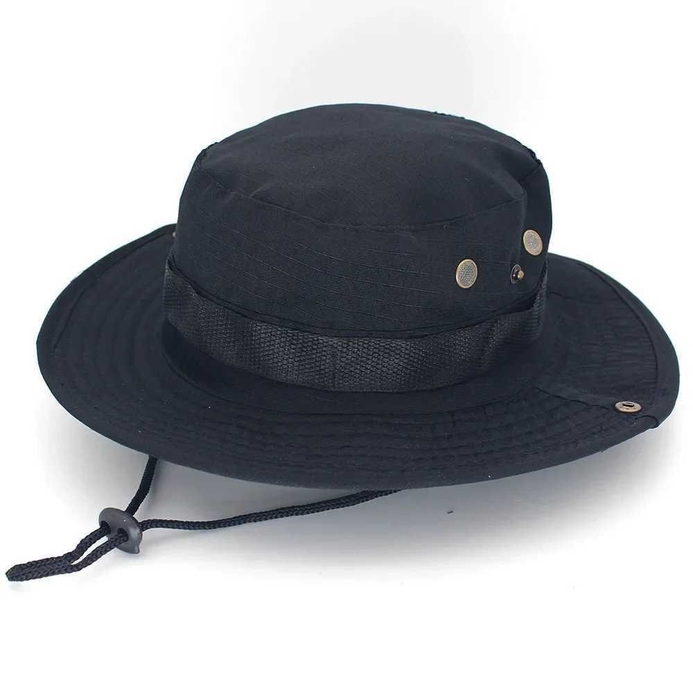 Camouflage Tactical Boonie Hat s Camo Men Outdoor Sports Sun Bucket Fishing Hiking Hunting Hats 60CMXJ250116