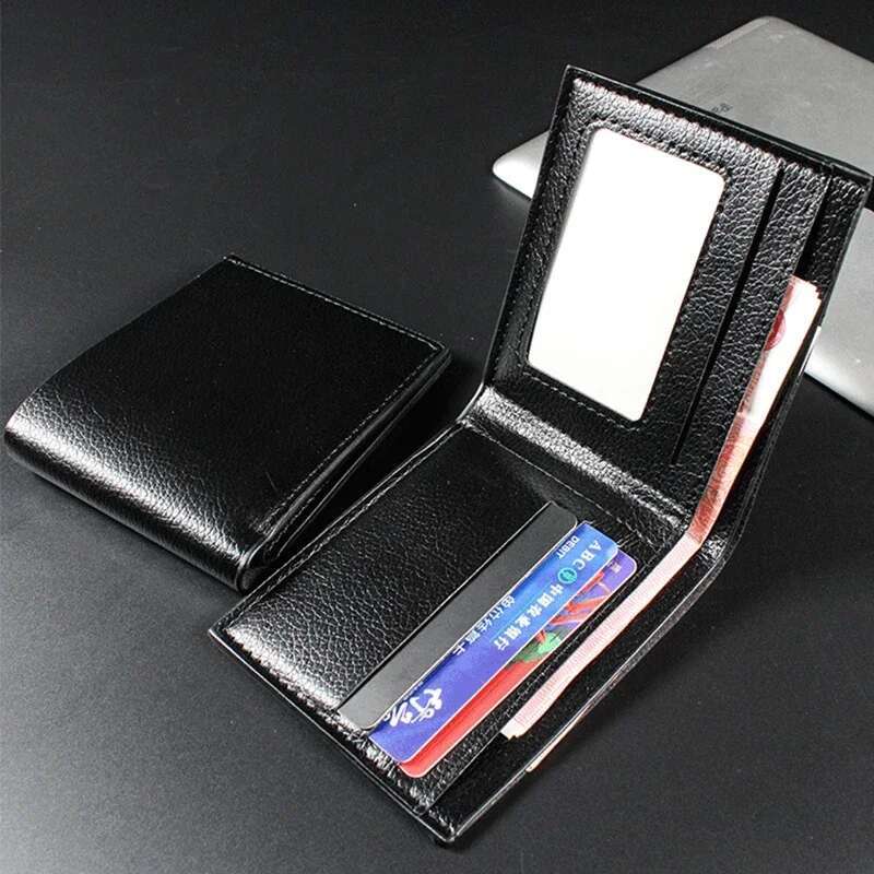 Men's Wallet Genuine Leather Men Premium Product Real Cowhide Wallets for Man Short Black Walet Portefeuille Homme swissmilitary