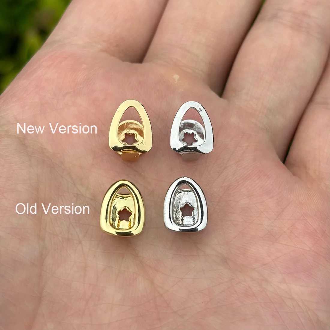 RACHELZ Classic Single Hollow Teeth Grillz Hip Hop 14K Gold Plated Heart Tooth Caps For Women Men Jewelry Dental GrillsXJ250114