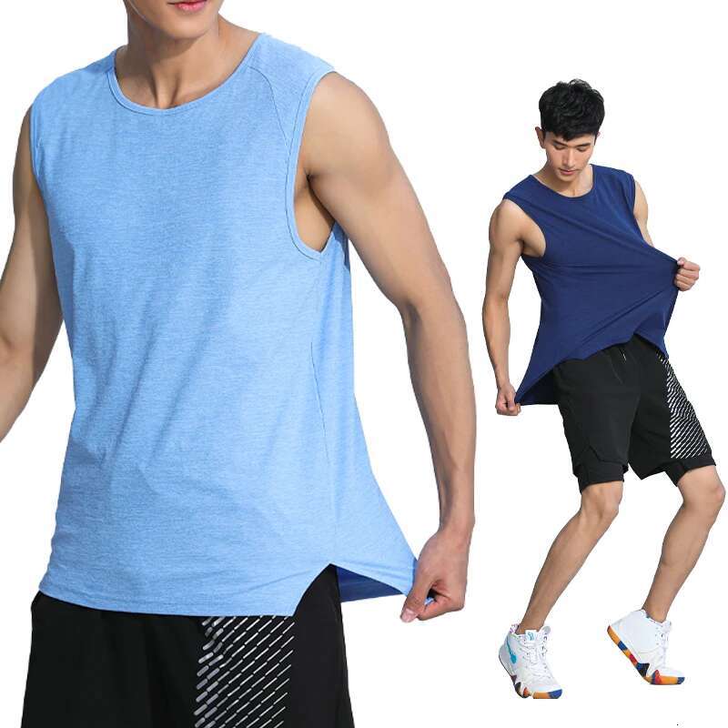 Ddmyoutdoor China Domestic Running Vest Men Summer Breathable Sports Fiess New Undershirt Training Tank Compression Bodybuilding Workout Sleeveless