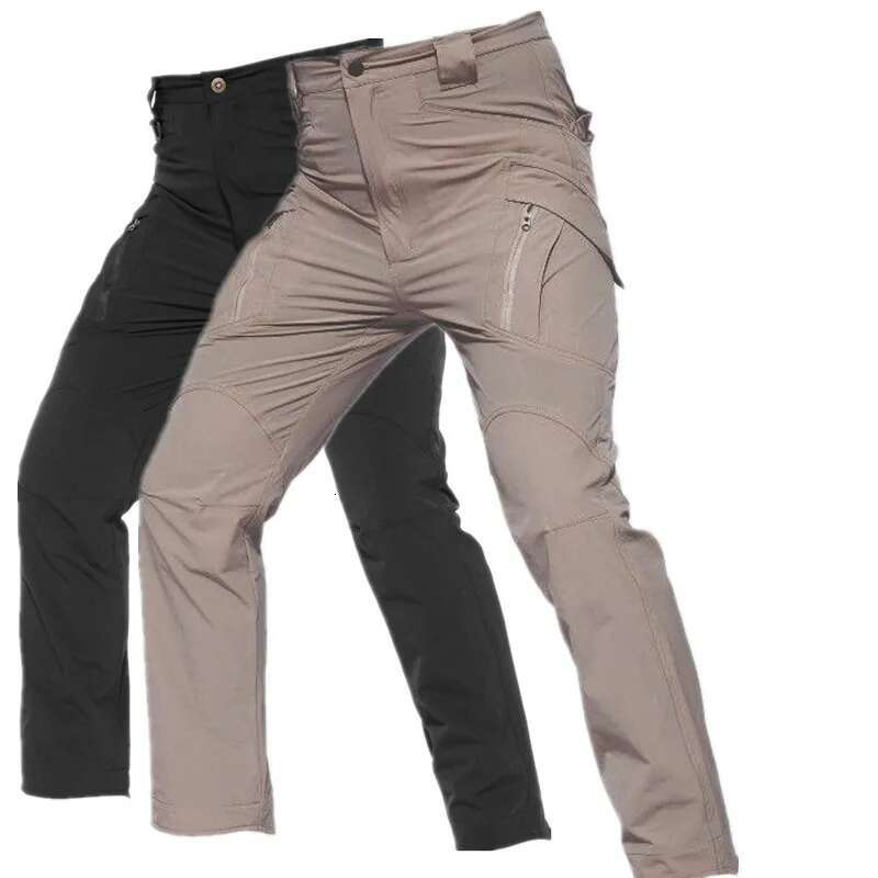 Men's Outdoor Military Casual Ix9 Ix7 Tactical Track Pants Breathable Waterproof Camping Fishing Hiking Training Cargo Trousers