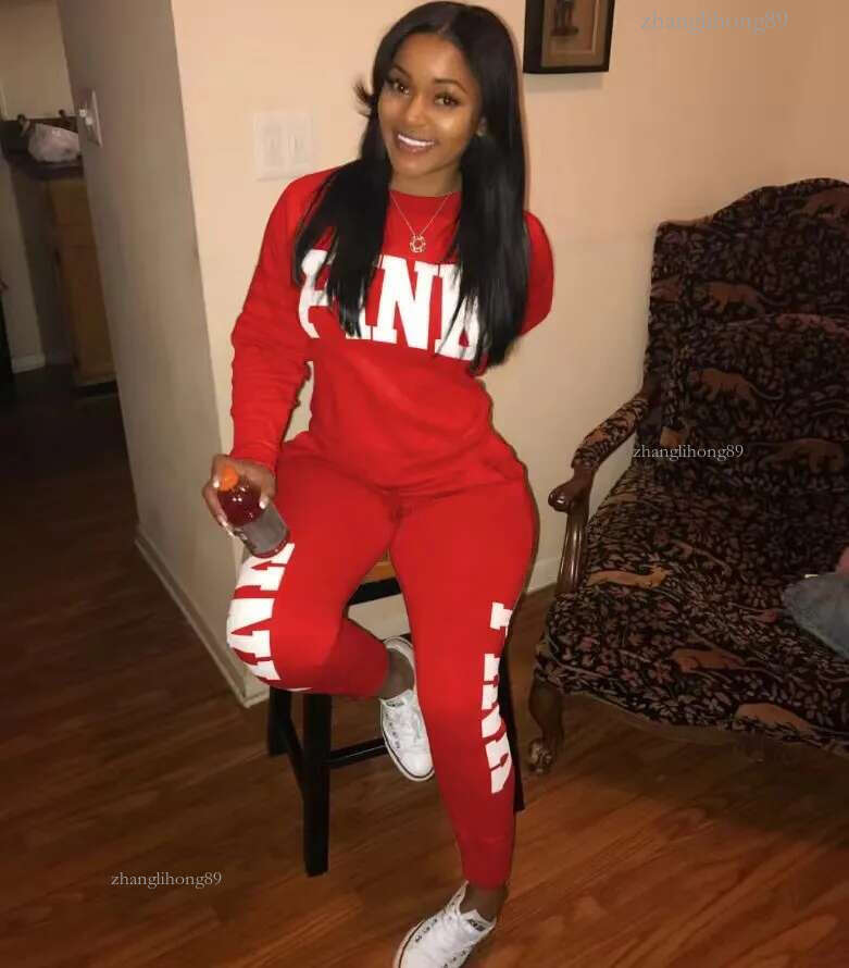 2024 New Casual 2Piece Sets Womens OutfitsSexy Sweatsuit Set Letter Print 3XL Tops And Skinny Pants Sweat Suits 2 PCS Tracksuits
