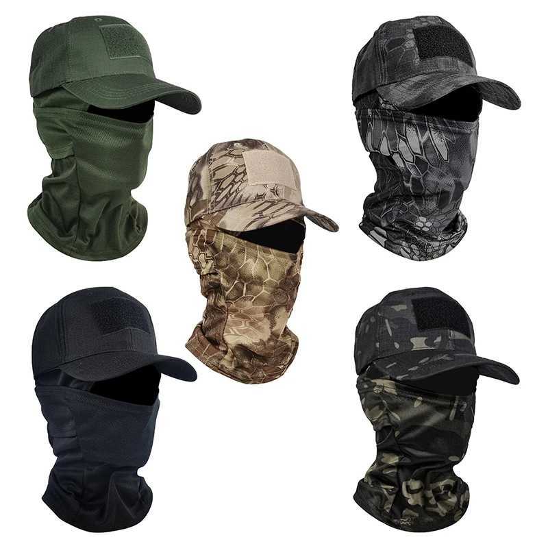 Tropical Adventure Visors s Jung Hunting Hat Sunshade Camo Men Army Bucket Hats Military Tactical CasquetteNeck CoverXJ250116