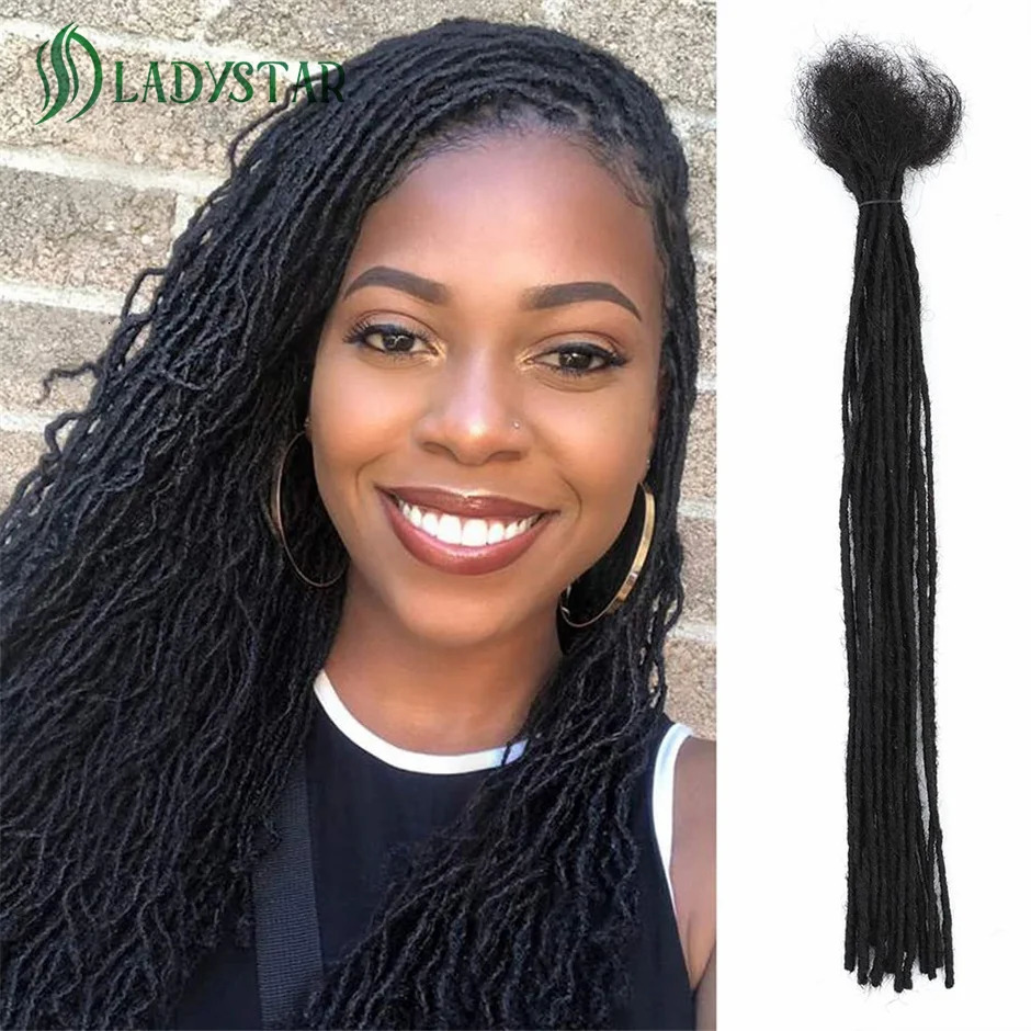 0.2cm Microlocs 100% human hair suitable for male female ren fully handmade permanent local 250108