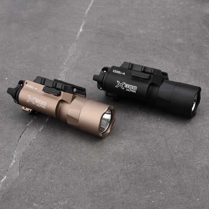 Tactical Surefir X300U Flash White LED Flash Hunting Pistol Weapon Gun Reconnaissance Light Airgun Accessories Lanterna staticaW241227