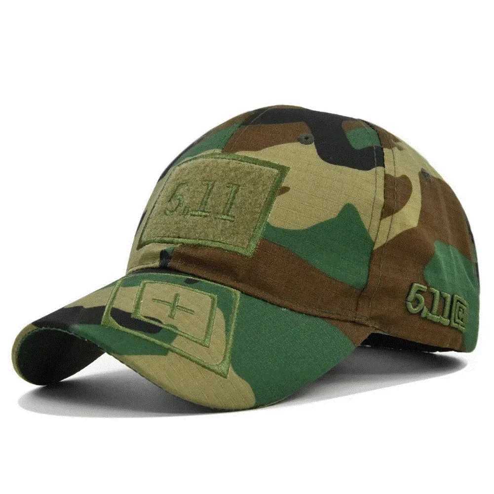 Tactical Baseball for Men Adjustab Outdoor Camouflage Hunting Hiking CS Cotton Snap Hat Trucker Summer Sun HatsXJ250116