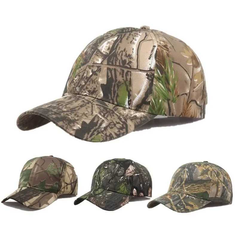 Adjustab Tactical Camouflage Jung Hunting Outdoor Sports Breathab Sunscreen Sun Hat Baseball for Men WomenXJ250116