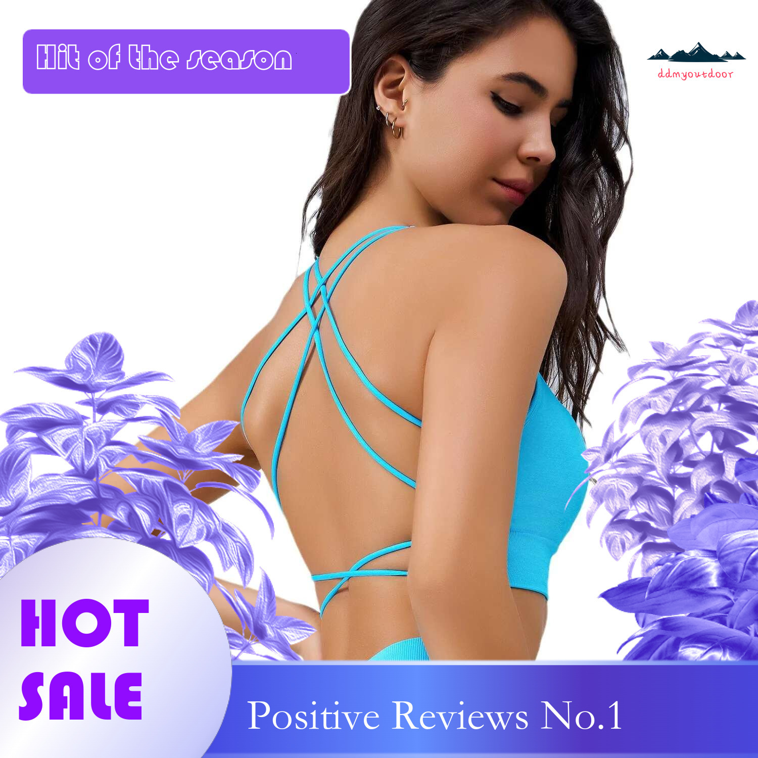 Ddmyoutdoor China Domestic Mermaid Curve Beautiful Back Running Sports Underwear Women S Medium High Strength Yoga Vest Shockproof Push Up Fiess Bra